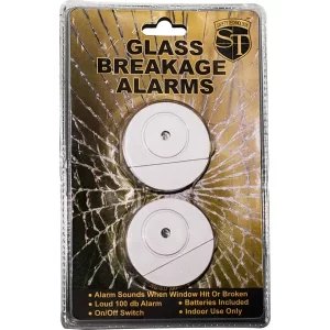 Glass Break Alarm 100dB 2 Pack